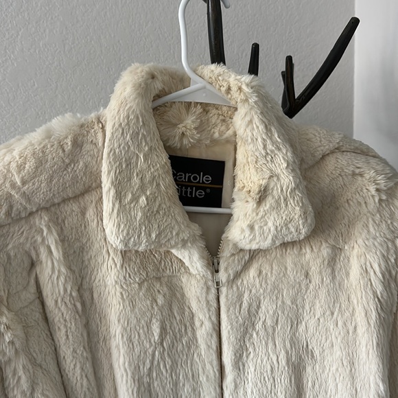 Carole Little Vintage Dyed Sheared Rabbit Jacket Size M - Picture 2 of 14